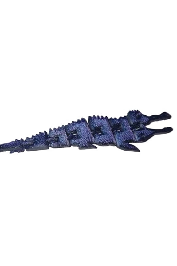 1PC Articulated Crocodile 3D Printed Ornament for Keychains and Games