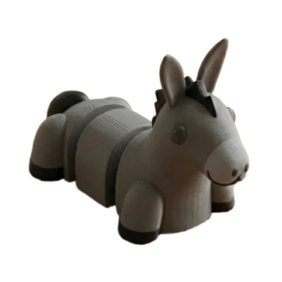 1PC Articulated Donkey Flexible Farm Animal 3D Printing
