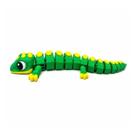 1PC Articulated Lizard Figurine 3D Printed Flexible Desk Decor