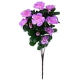 thumbnail image 1 of 1PC Artificial Azalea Faux Outdoor Flowers Plants, Silk Artificial Flowers, Faux Floral Arrangement for Cemetery Vase Kitchen Wedding Table Centerpieces Indoor Outdoor, 1 of 9