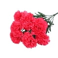 thumbnail image 1 of 1PC Artificial Carnation Bouquet, Faux Silk Flowers with Realistic Look, for Living Room Decoration, Dining Table Centerpiece, Mother's Day Gift, Home Decor - Fuchsia Color, 1 of 8