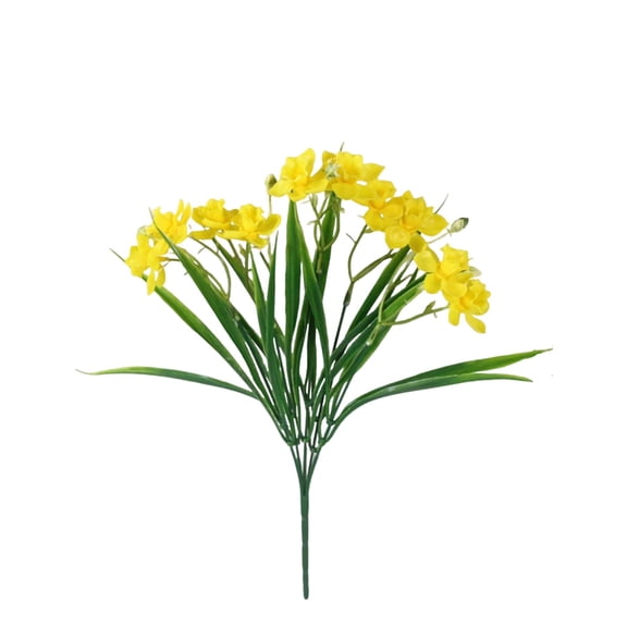 1PC Artificial Daffodils 14.6 Inch Yellow Flowers Spring Flowers Realistic Daffodil Flower Arrangement For Indoor Outdoor Home Garden Wedding Easter Decor,Artificial Daffodils Flowers,Yellow