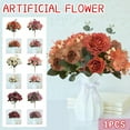1PC Artificial Flower Latex Real Bridal Wedding Bouquet Home Decoration