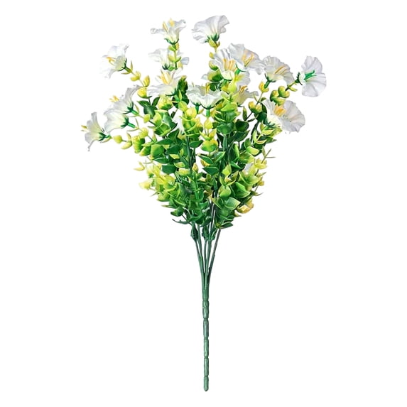 1PC Artificial Flowers Outdoor Decor, Plastic Faux Flowers for Garden Patio, Indoor/Outdoor Decorative Plants for Wedding Party Home Garden Decoration