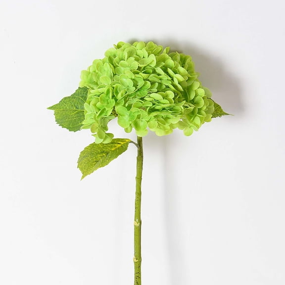 1PC Artificial Flowers Outdoor UV Resistant Fake Flowers Artificial Hydrangea Flowers Blush Heads Hydrangea Silk Flowers with Stems Mother's Day Christmas Home Wedding Decorations