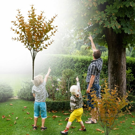 1PC Artificial Plants, Realistic Artificial Fern Plants for Porch & Outdoor Decor, Branches Uv Resistant Faux Greenery, Indoor Home Office Courtyard Decoration