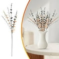 thumbnail image 1 of 1PC Artificial Plum Blossom Bouquet,Faux Flowers for DIY Wedding Arrangements, Vase & Table Centerpiece Décor, Blue,White, 1 of 9