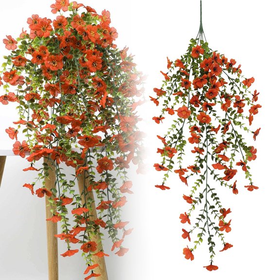 1PC Artificial Violet Flowers,Faux Eucalyptus Violet Bouquet, Realistic Fall Silk Flowers for Outdoor Decor, Porch, Garden & Home Arrangements (White),E