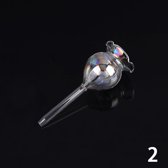 1PC Automatic Flower Watering Device Plant Waterer Self Watering Globes Flower Shape Hand Blown ClearPlastic Aqua Bulbs