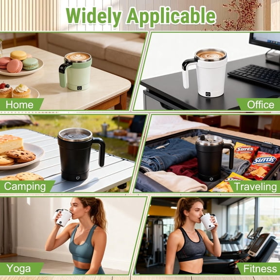 1PC Automatic Stirring Mug Kitchen Cups Drinking Cups For Outdoor Picnic (F)
