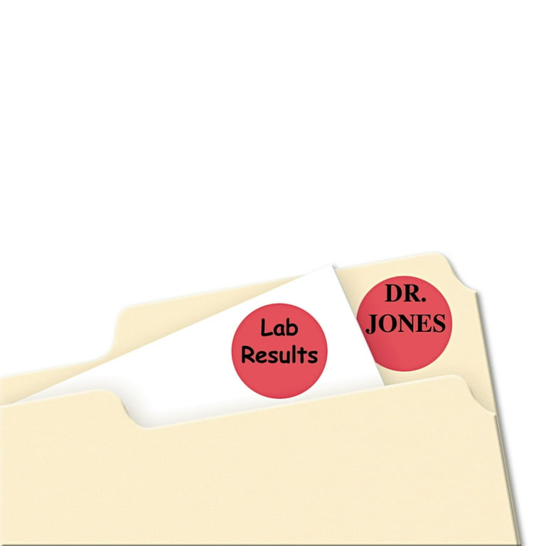 Printable Self-Adhesive Removable Color-Coding Labels, 0.75 Printable Self-Adhesive Removable Color-Coding Labels, 0.75