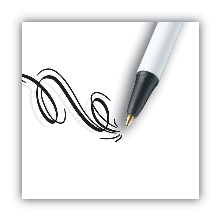 Clic Stic Ballpoint Pen Value Pack, Retractable, Medium 1 mm, Black Ink, White Barrel, 24/Pack Clic Stic Ballpoint Pen Value Pack, Retractable, Medium 1 mm, Black Ink, White Barrel, 24/Pack