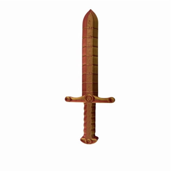 1PC BROWN 16CM 3D printed sword whip creative sword, bendable and deformable model stretch lock sword