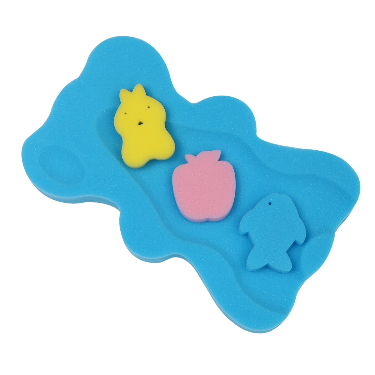 1PC Baby Bath Sponge Cushion Skid Resistance Infant Cartoon Bath