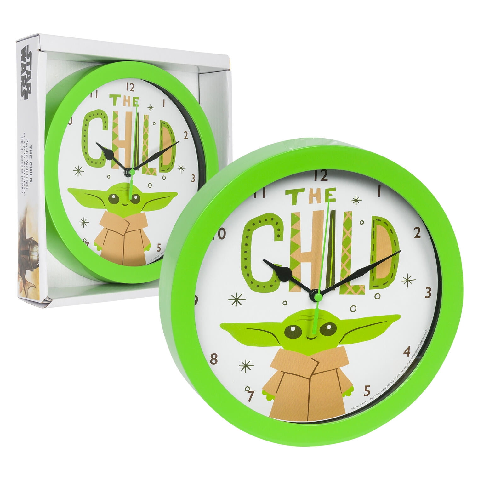 1PC Baby Yoda Wall Clock- STYLE MAY VARY