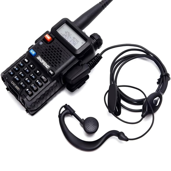 1PC Bao Feng 5RX, BF-888S, BF-88A Compatible Walkie-Talkie Headsets with Microphone - Wired Acoustic Tube Design for Noise Reduction, USB Powered