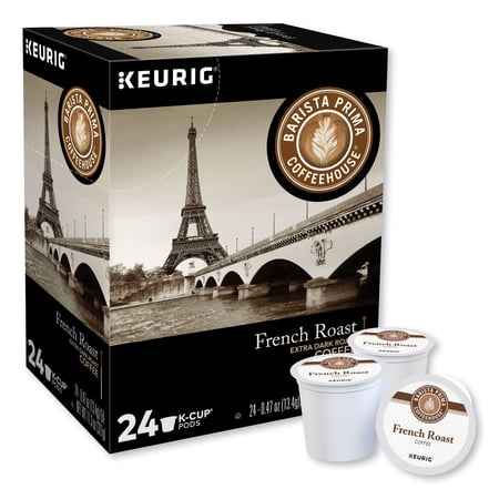 1PC Barista Prima Coffeehouse French Roast K-Cups Coffee Pack, 24/Box