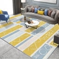 thumbnail image 1 of 1PC Geometric Area Rug Partial Carpet, Lightweight Washable Easy-to-Manage Carpet Mat Festival Gift, Suitable for Living Room, Bedroom, Office, Balcony, Entrance, Room Accessones, 1 of 10