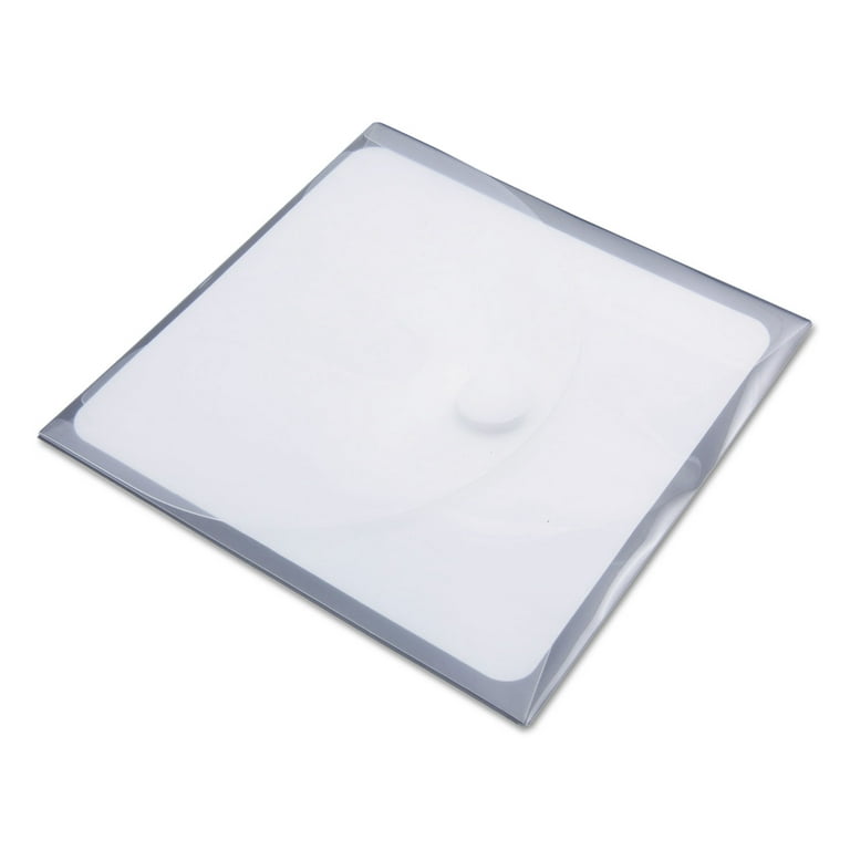 CD Pocket, 1 Disc Capacity, Clear/White, 5/Pack CD Pocket, 1 Disc Capacity, Clear/White, 5/Pack