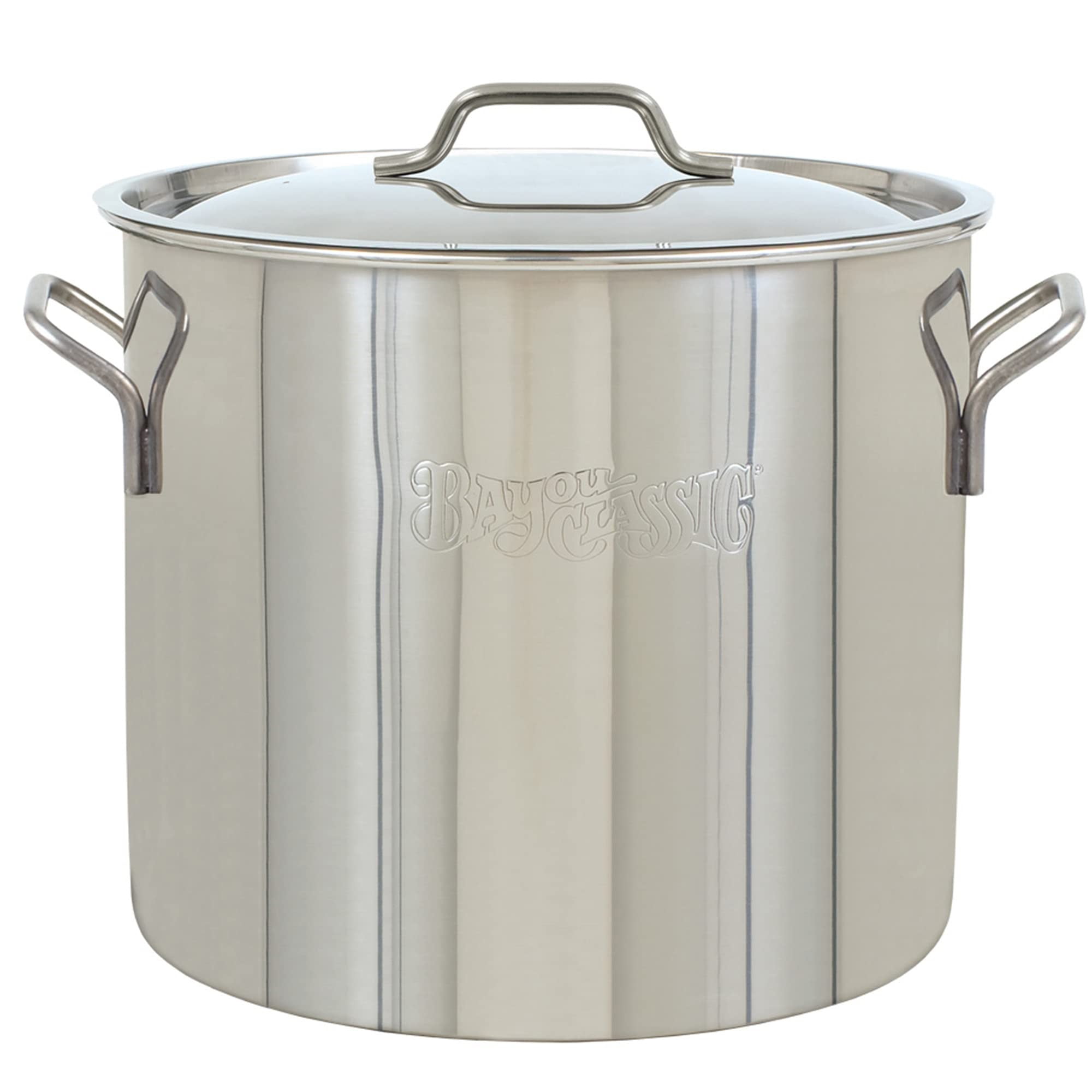 Bayou Classic 40 qt Silver Stainless Steel Grill Stockpot
