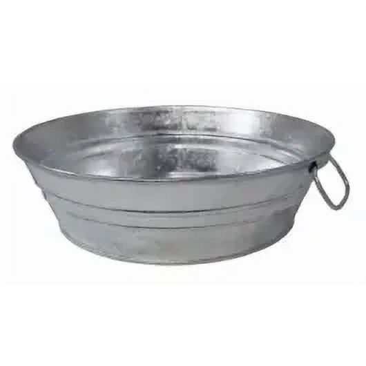 1PC Behrens 102LFT Tub Low Flat HotDipped Galvanized Steel 2 Quart