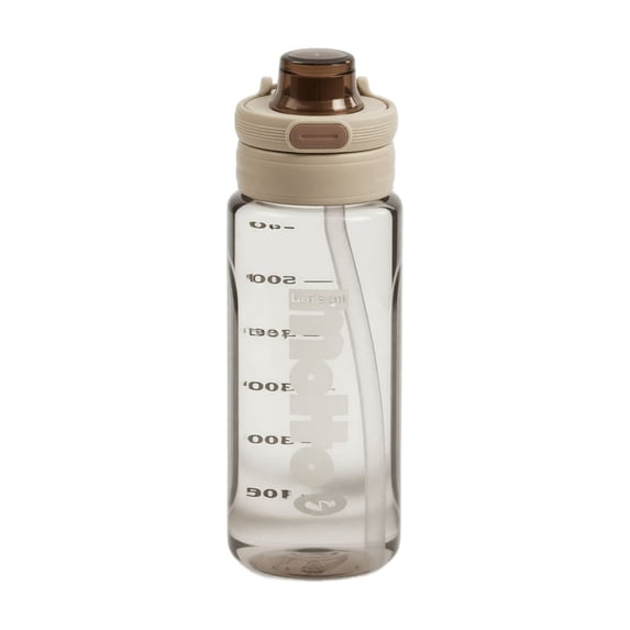 1PC Beige Minibee 28.75oz Portable Leak Proof Shatter Resistant Straw Water Bottle for Sports Travel Back to School