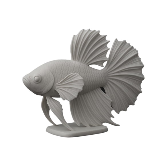 1PC Betta fish decorative figurine design 3D printing