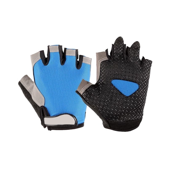 1PC Bike Cycling Gloves, Short Fingerless Gloves for Workout Gym Training Weight Lifting Outdoor, Non-Slip Riding Gloves