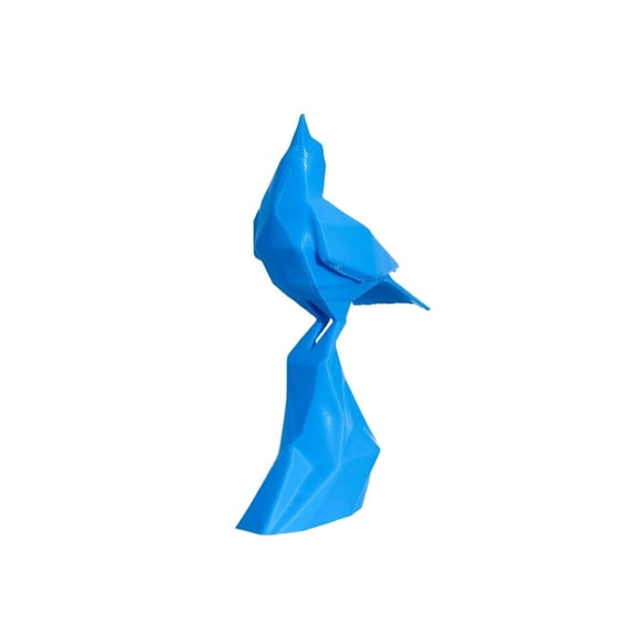 1PC Bird on a Stone - Low Polygon Sculpture 3D Printing