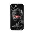 1PC Black Goku Printed Mobile Cover Compatible With 15 Pro Black Goku