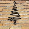 thumbnail image 1 of 1PC Black Metal Christmas Tree Wall Art with Star Christmas Decor (6.8x11.8 Inch), 1 of 6