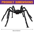 thumbnail image 1 of 1PC Black Spider Halloween Outdoor Decorations, 6.5FT Scary Giant Spider for Halloween Yard Decorations, Haunted House Props, Indoor Party Supplies, 1 of 8