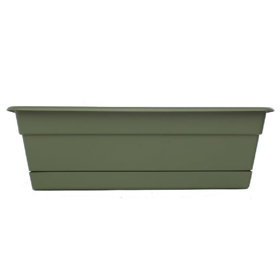 1PC Bloem Bloem DCBT24-42 Window Box, Plastic, Green, 24" W