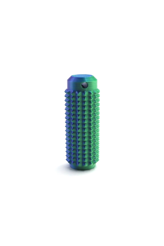 1PC Blue Green Gradient 8CM Spiked Grip Keychain for Anxiety Relief and Purpose