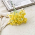 thumbnail image 1 of 1PC Blue Gypsophila artificial flowers,Artificial Stem for Wedding Bouquets Centerpieces Floral Arrangements Home Office Table Decor,Light Yellow, 1 of 7
