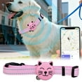 thumbnail image 1 of 1PC Bluetooth Pet Locator for Dogs and Cats, GPS Tracking with Adjustable Collar, Waterproof, Multi-Person Care, Long Battery Life, Compatible with iOS and Android (Pink), 1 of 5