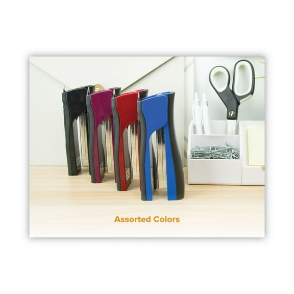 1PC Bostitch Dynamo Stapler, 20-Sheet Capacity, Wine Metallic