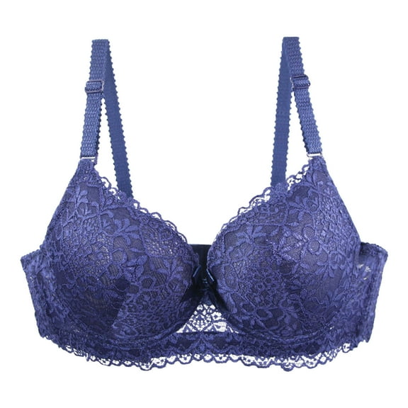 1PC Bras for Women with Underwire Womens Bra Womens Underwire Bra Women Push Up Bra Womans Bras Everyday Bras for Women Dark Blue XXXL