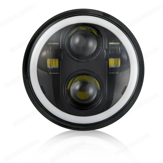1PC Brightest 5-3/4" 5.75" inch LED Projector Headlight DRL for Motorcycle Motor