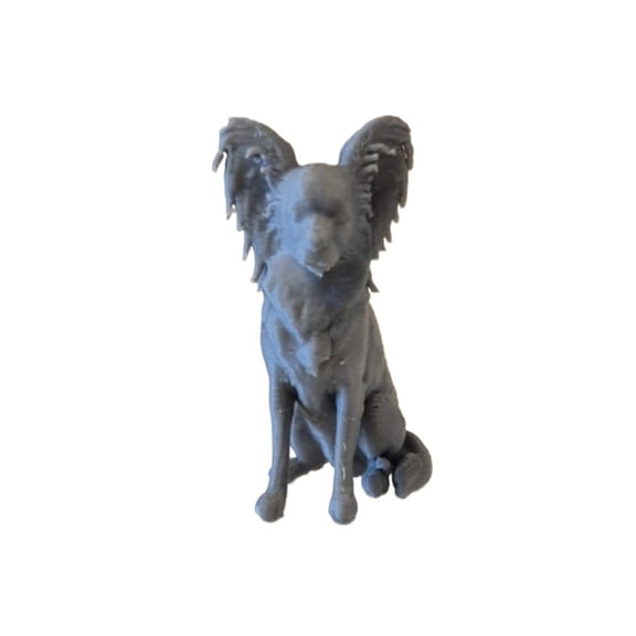 1PC Butterfly Dog - 3D printed dog statue 3D printed