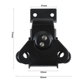 1PC Butterfly Shape Luggage Twist Latch Catch Clamp Hasps and Keeper Wooden Box Suitcase Flight Case Buckle Rotary Lock Black