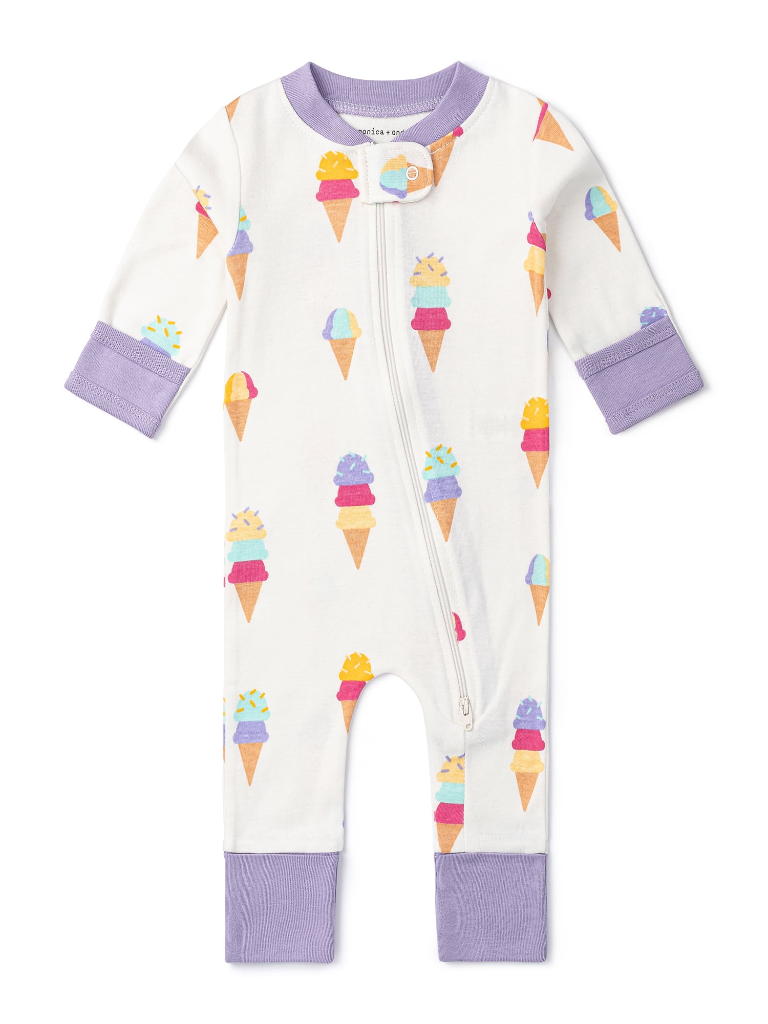 M+A by Monica + Andy, Organic Cotton One-Piece Coverall, Sizes Newborn - 18-24 Months