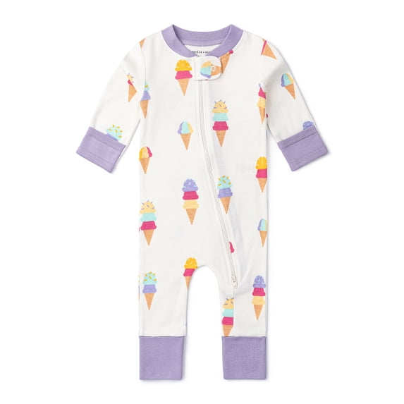 M+A by Monica + Andy, Organic Cotton One-Piece Coverall, Sizes Newborn - 18-24 Months