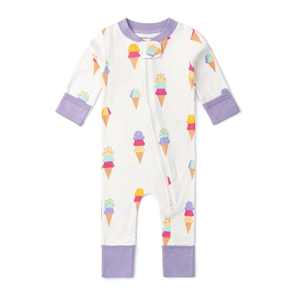 M+A by Monica + Andy, Organic Cotton One-Piece Coverall, Sizes Newborn - 18-24 Months
