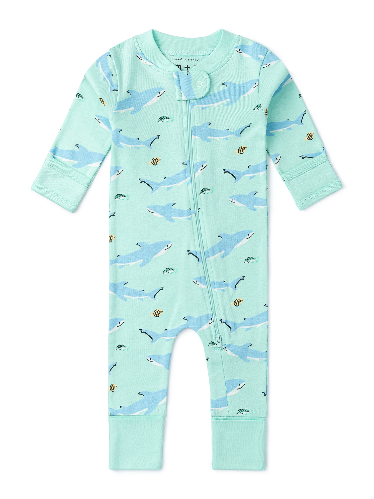 M+A by Monica + Andy, Organic Cotton One-Piece Coverall, Sizes Newborn - 18-24 Months