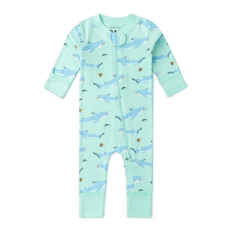 M+A by Monica + Andy, Organic Cotton One-Piece Coverall, Sizes Newborn - 18-24 Months