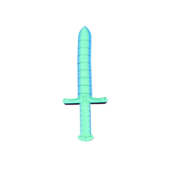 1PC CYAN 16CM 3D printed sword whip creative sword, bendable and deformable model stretch lock sword