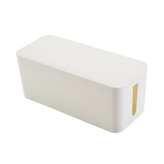 1PC Cable Management Box Socket Organizer Cord Hider (White)