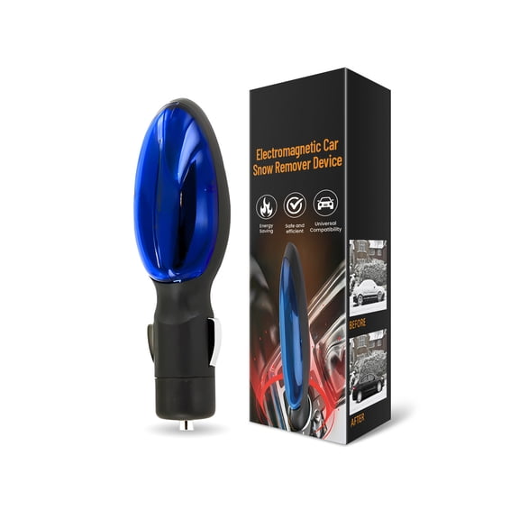 1PC Car Interference Antifreeze Instrument, Anti-Freeze Electromagnetic Car Snow Removal Device, Solar Electromagnetic Molecular Interference Freeze and Snow Remover Defroster for Car Windshield