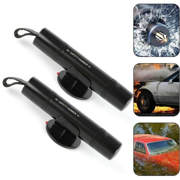 1PC Car Safety Hammer, 2-In-1 Safety Hammer Car Window Breaker Tool, Safehammer Glass Breaker, Emergency Escape Tool